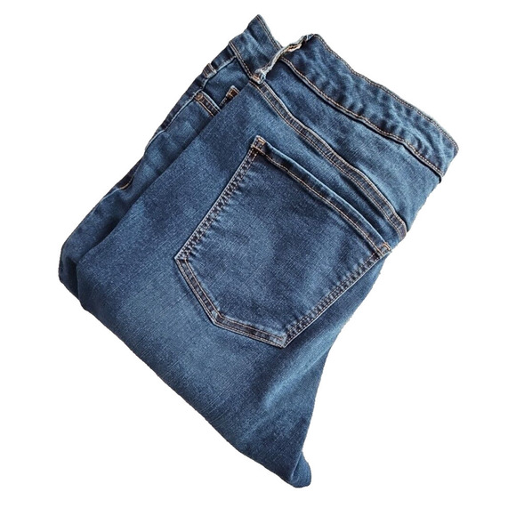 Terra & Sky Jeans Women's 14WP (34x29) Petite Core Bootcut Dark Wash Blue - Picture 5 of 16